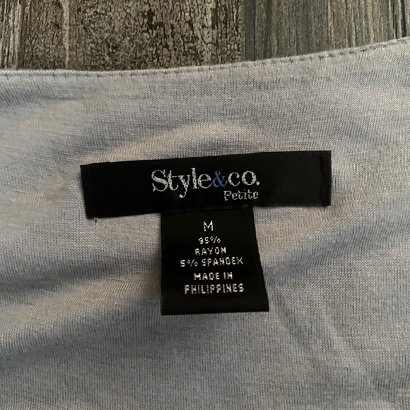 Unique floral gauze appliqué short sleeved top - evening daytime - pleated front - Picture 3 of 3